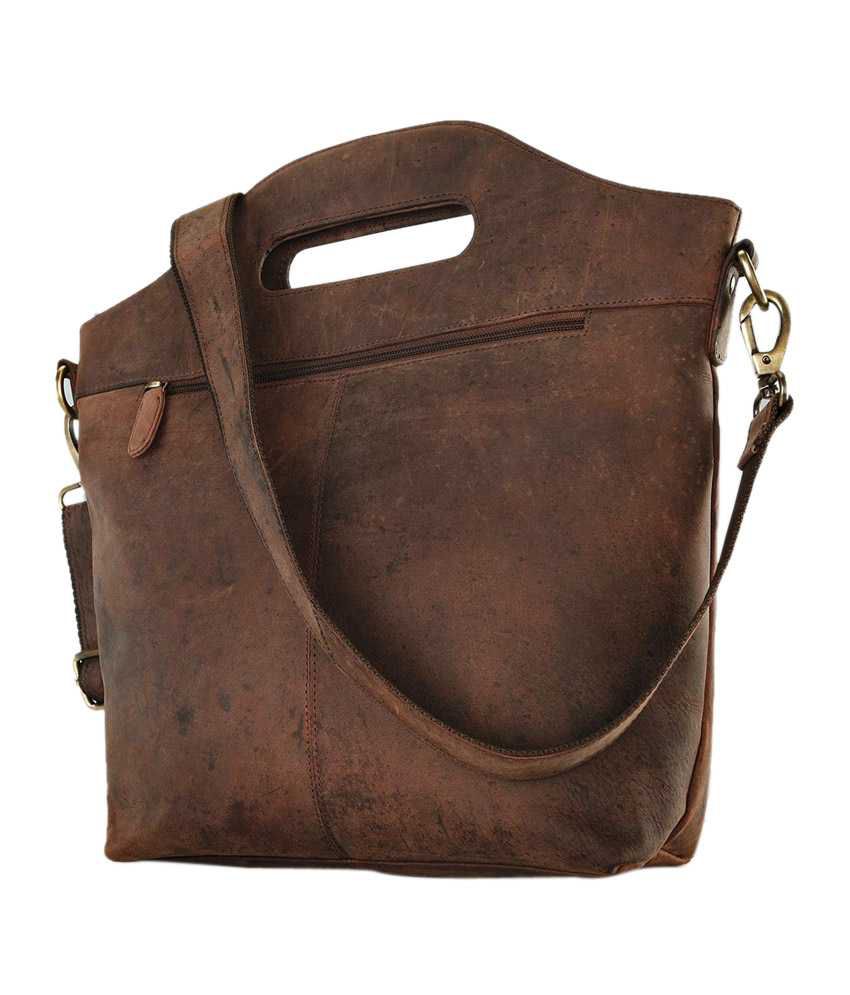 Leaderachi Nizza Vintage Type Hand Bag (Muskat) - Buy Leaderachi Nizza ...