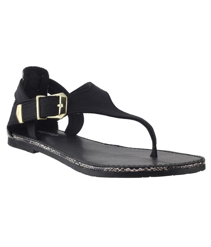 Metro Beautiful Black Sandals Price in India- Buy Metro Beautiful Black ...