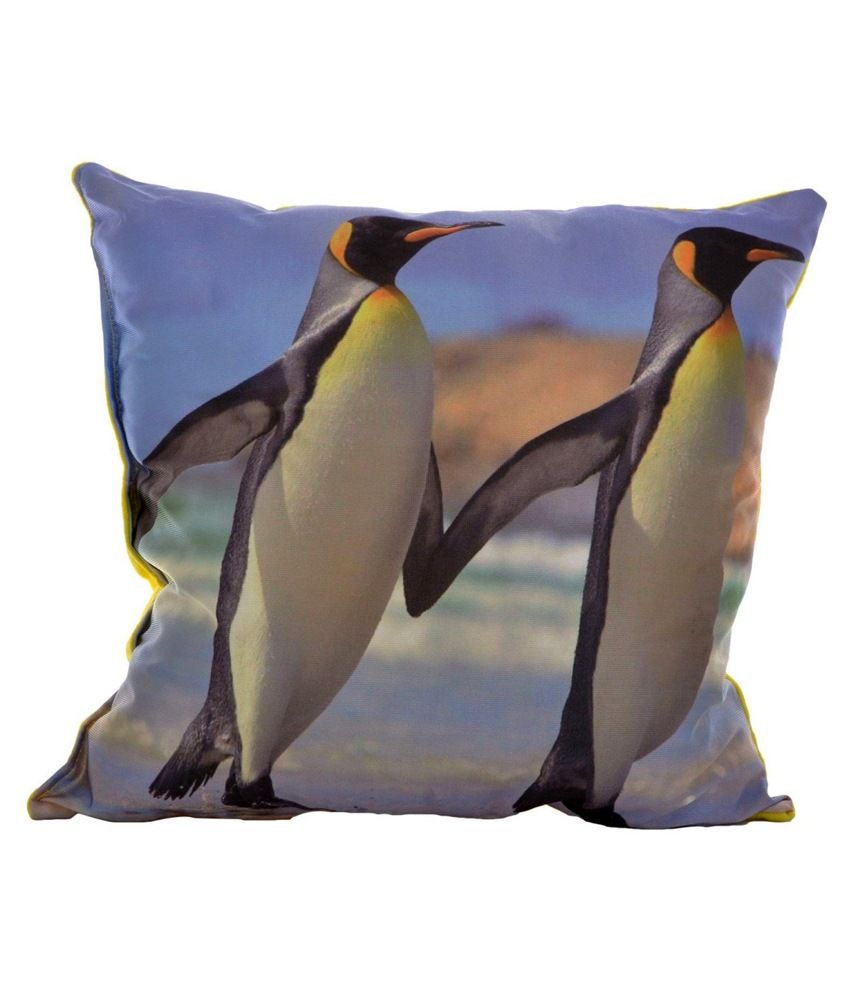 blue penguin pillow