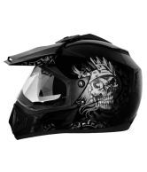Vega Helmet - Off Road D/V Ranger (Black Base With Silver Graphic)