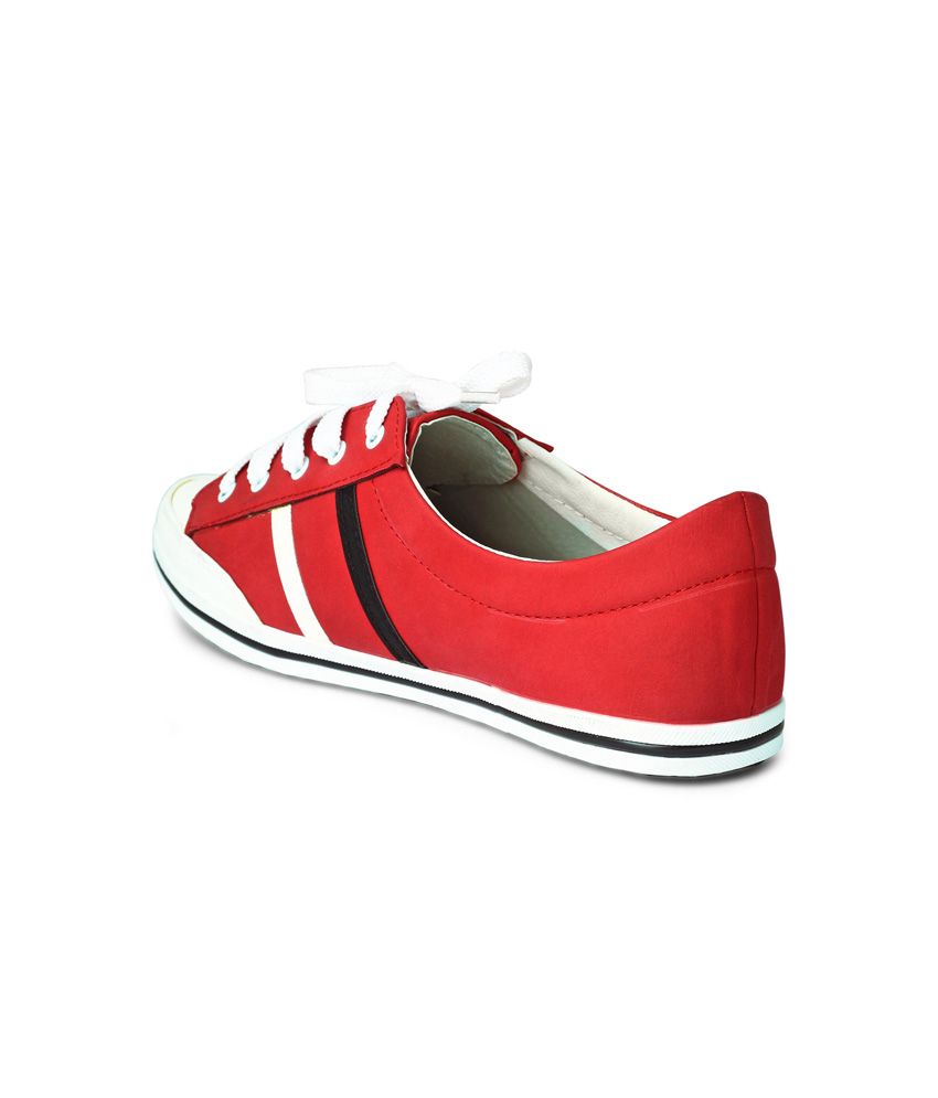 20dresses Red Synthetic Leather Sneakers For Women Price in India- Buy ...