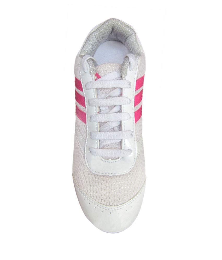 Adidas White Pink Sport Shoes Price in India- Buy Adidas White Pink ...