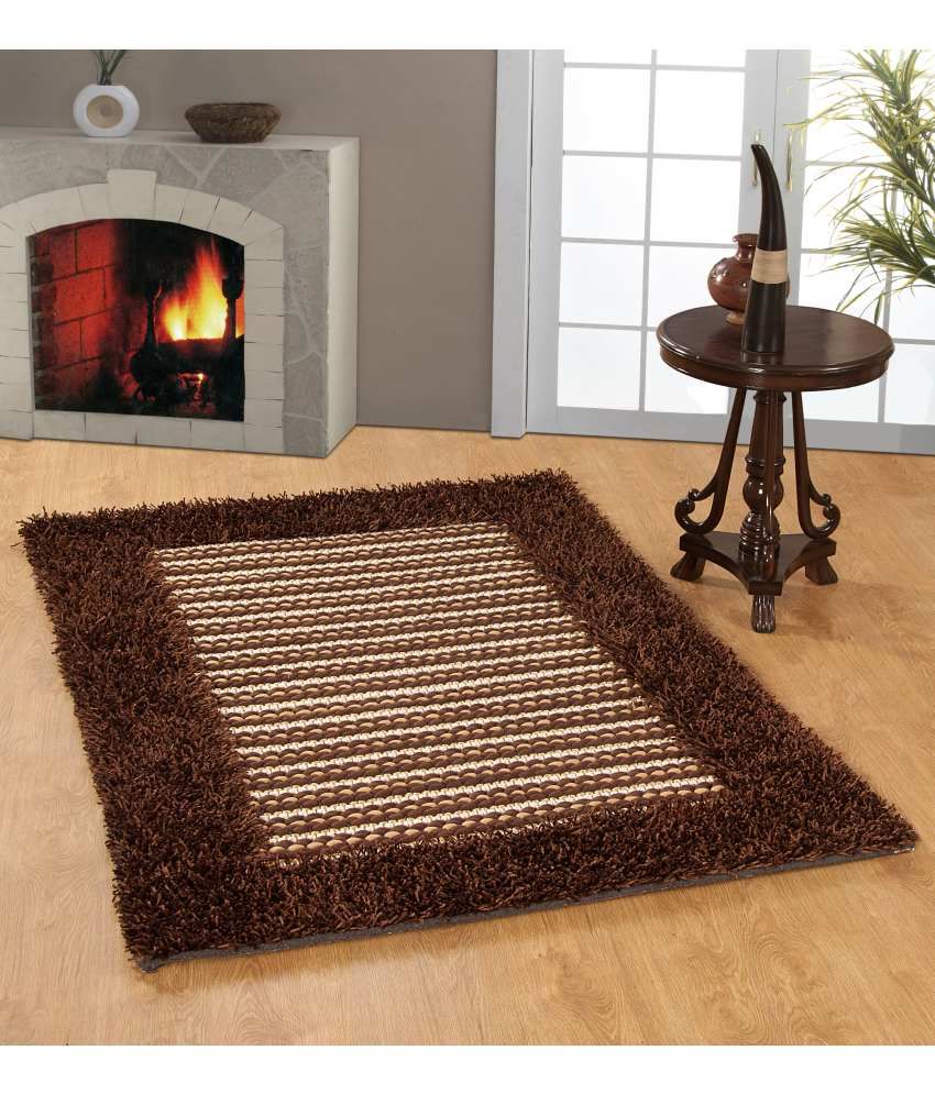My House Brown Nylon Carpet Contemporary 2x5 Ft Buy My House Brown