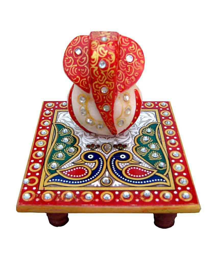 Ap Exim Overseas Handicraft Chowki Ganesh- 6 Piece: Buy Ap Exim ...