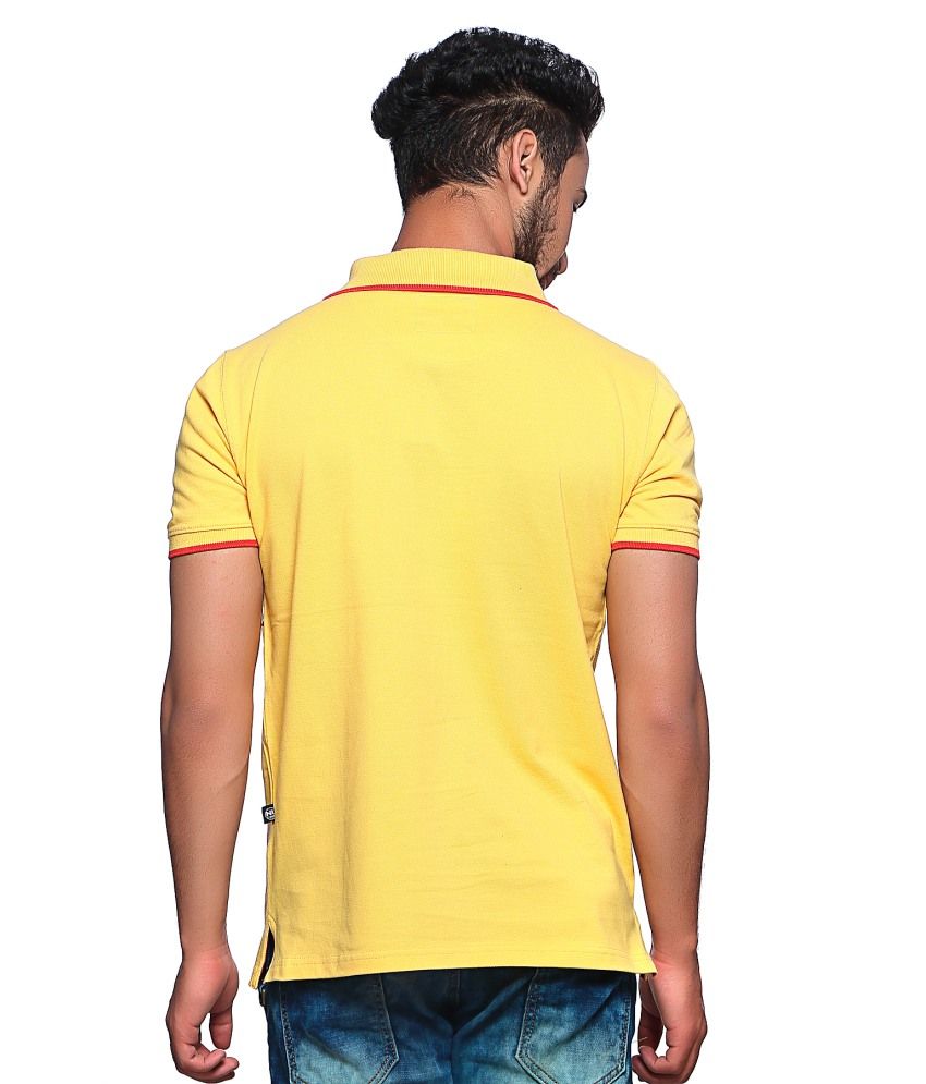 Nucode Polo Neck Gold T-shirt - Buy Nucode Polo Neck Gold T-shirt Online at Low Price - Snapdeal.com