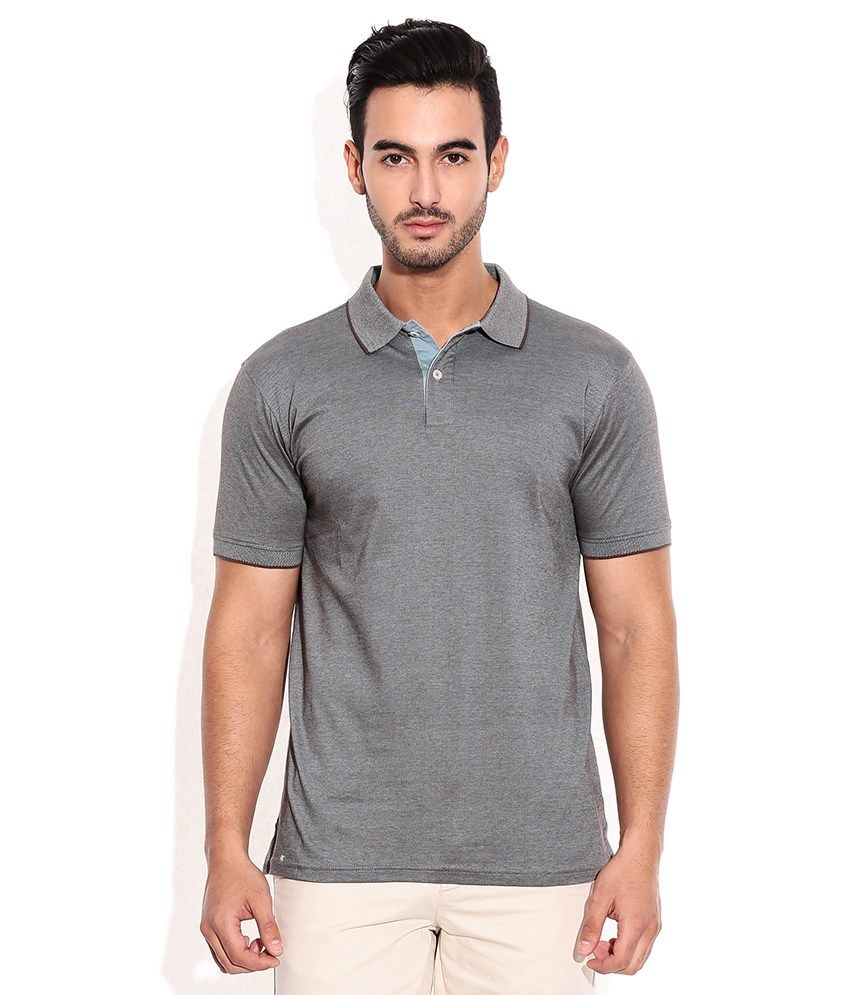 Geoffrey Beene Gray Polo T Shirt Buy Geoffrey Beene Gray Polo T Shirt Online At Low Price Snapdeal Com