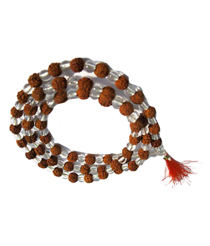     			Bala Bakthi Combination of Sphatik and Rudraksh Beads Rosary Jap Mala