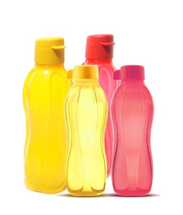Tupperware Water Bottle 500 Ml 2 Nos, 750 Ml 2 Nos: Buy ...
