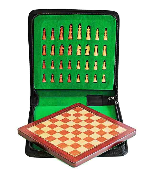 Usmart Wooden Chess Board With Chessmen Buy Online at Best