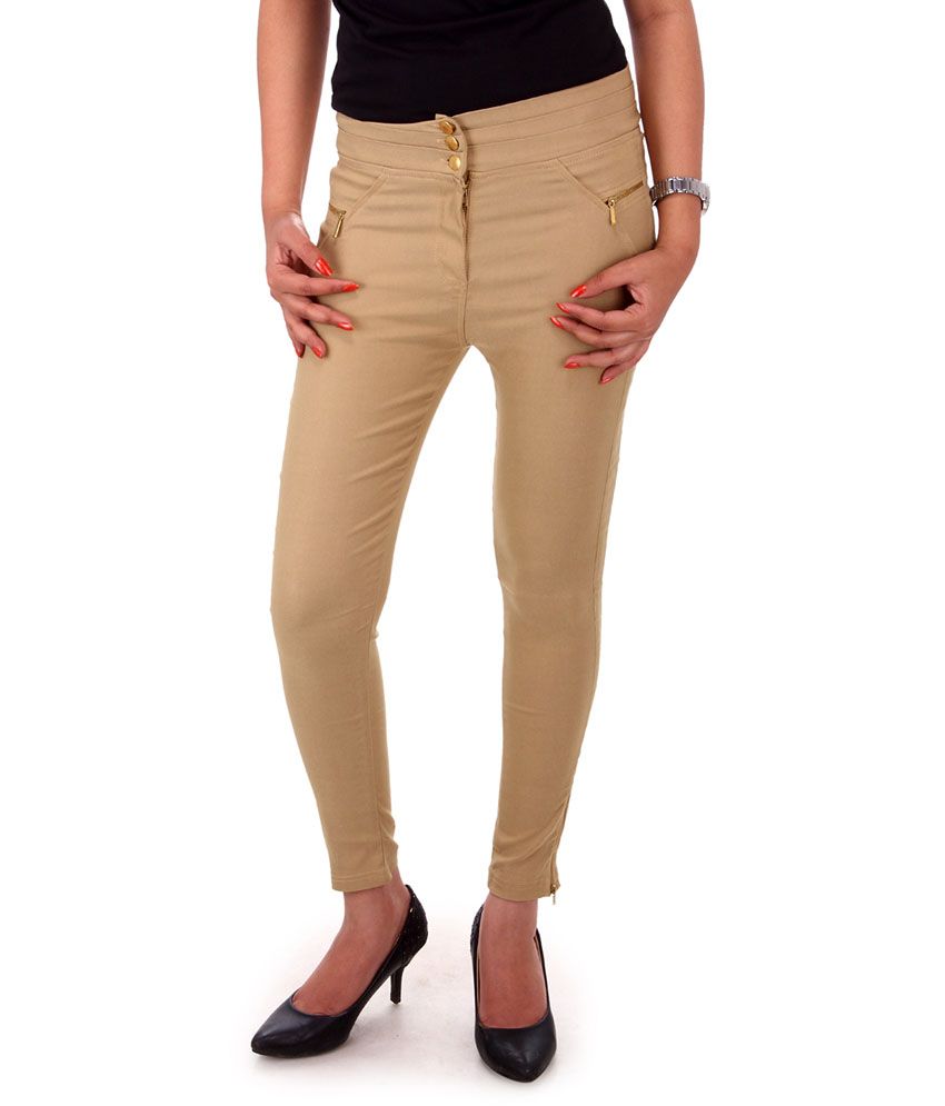 beige jeggings