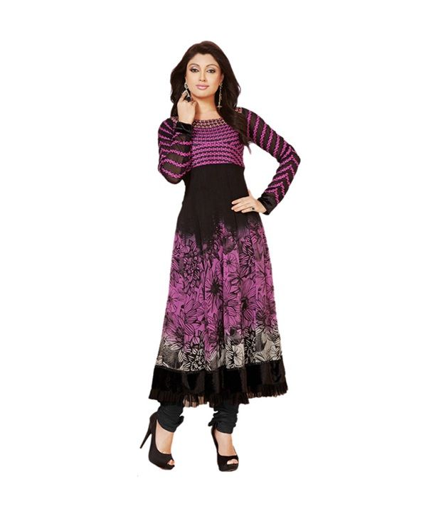 multicolour anarkali suit