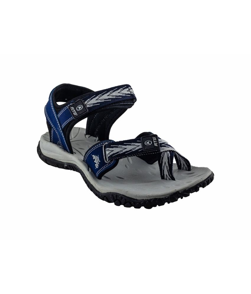 Rts Blue Nubuck Velcro Sandals For Men - Buy Rts Blue Nubuck Velcro ...