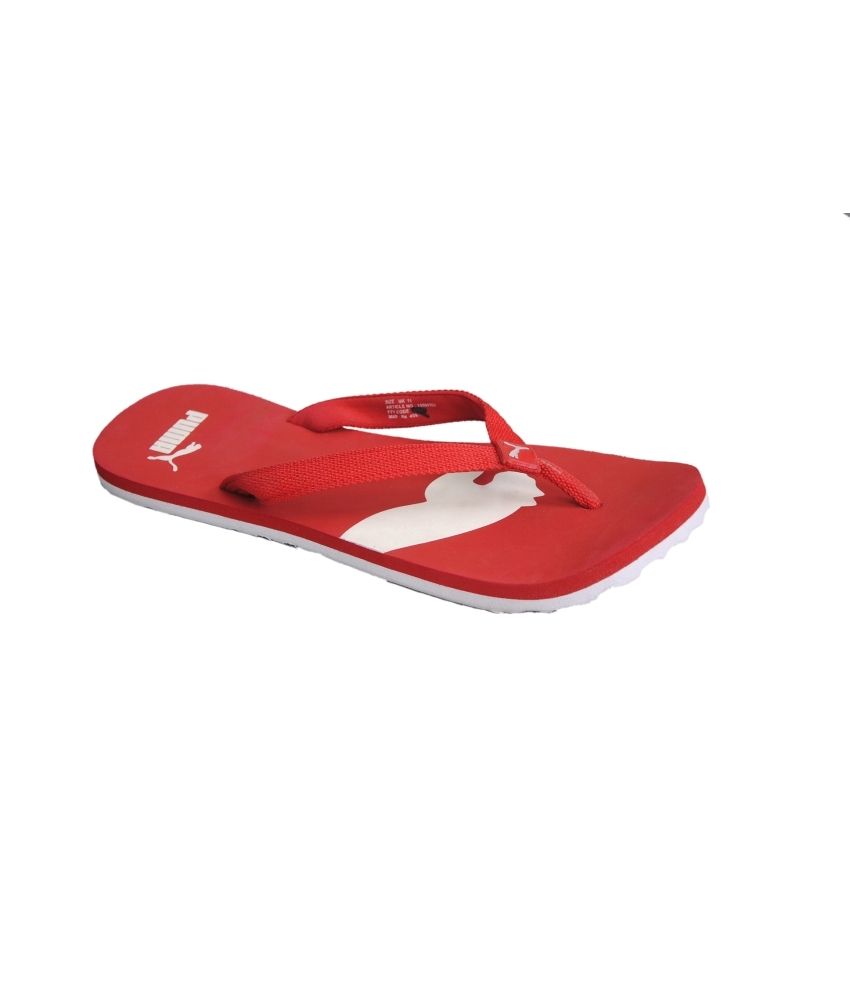 Puma Red Flip Flop For Men Price in India- Buy Puma Red Flip Flop For ...