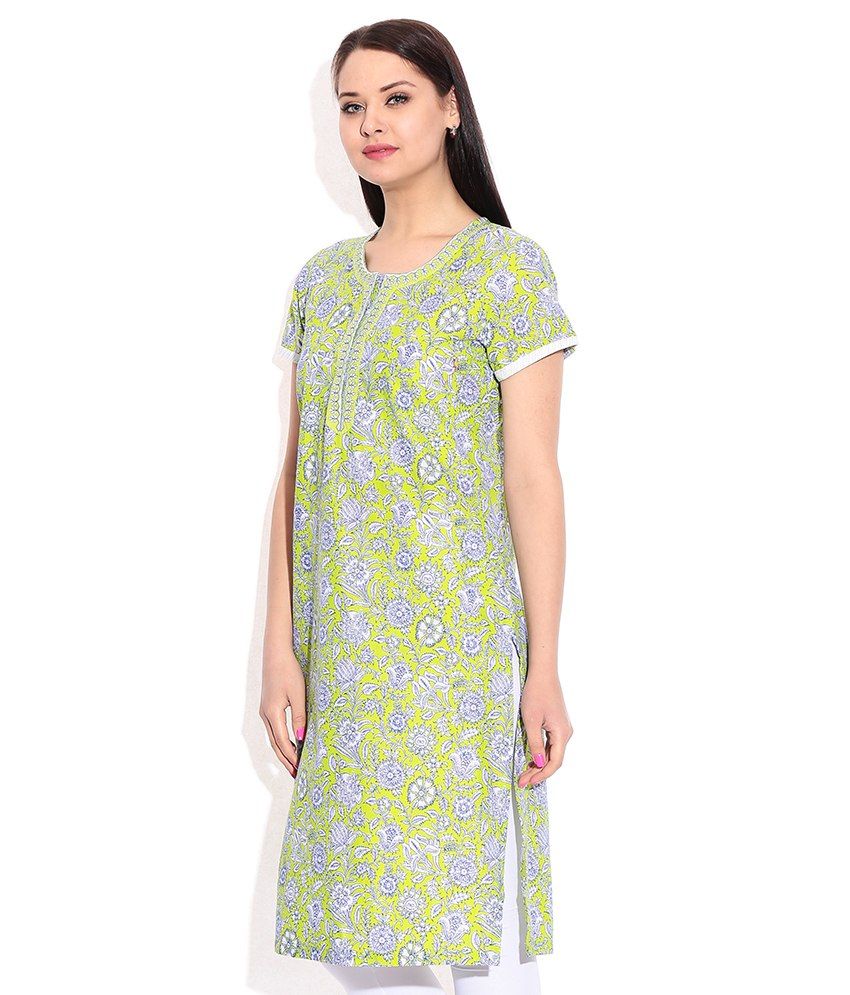 Rangriti Green Round Neck Kurti Buy Rangriti Green Round Neck Kurti