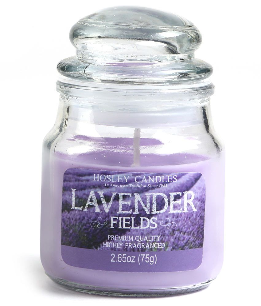 Hosley Purple Lavender Fields Small Jar Candle: Buy Hosley Purple ...