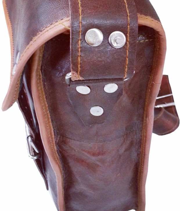 Shree Krishna Handicraft Brown Leather Laptop Bag Buy Shree Krishna