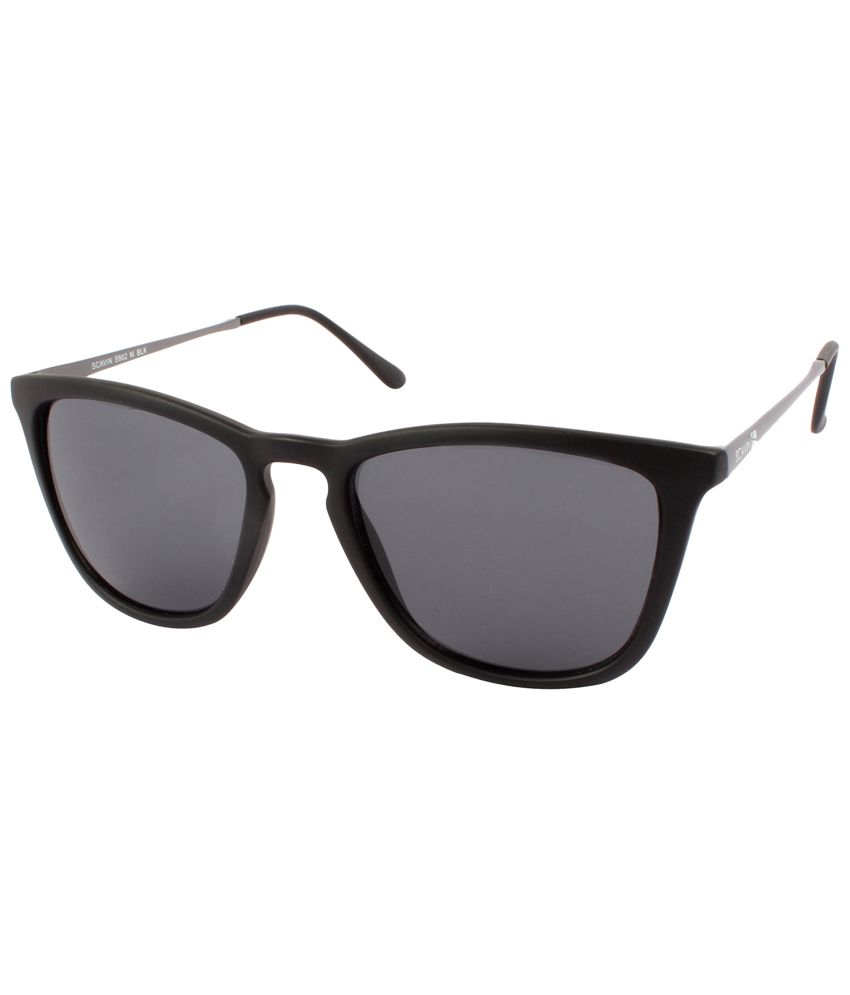Scavin Urbane Black & Gray Unisex Wayfarer Sunglasses - Buy Scavin ...
