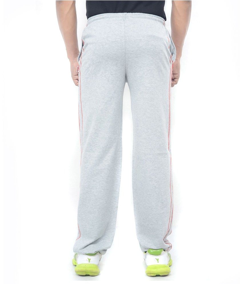 grey cotton track pants