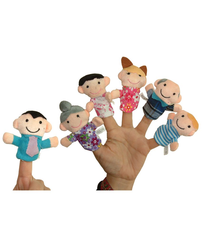 family member family finger puppets
