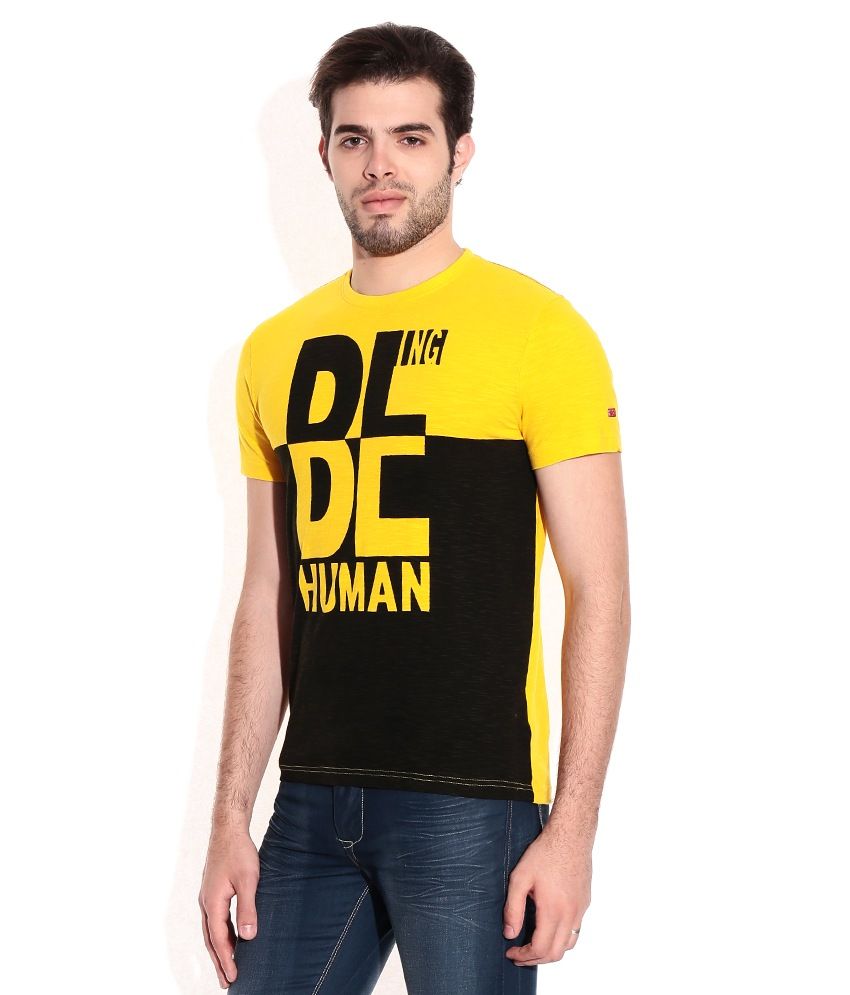 being human yellow t shirt