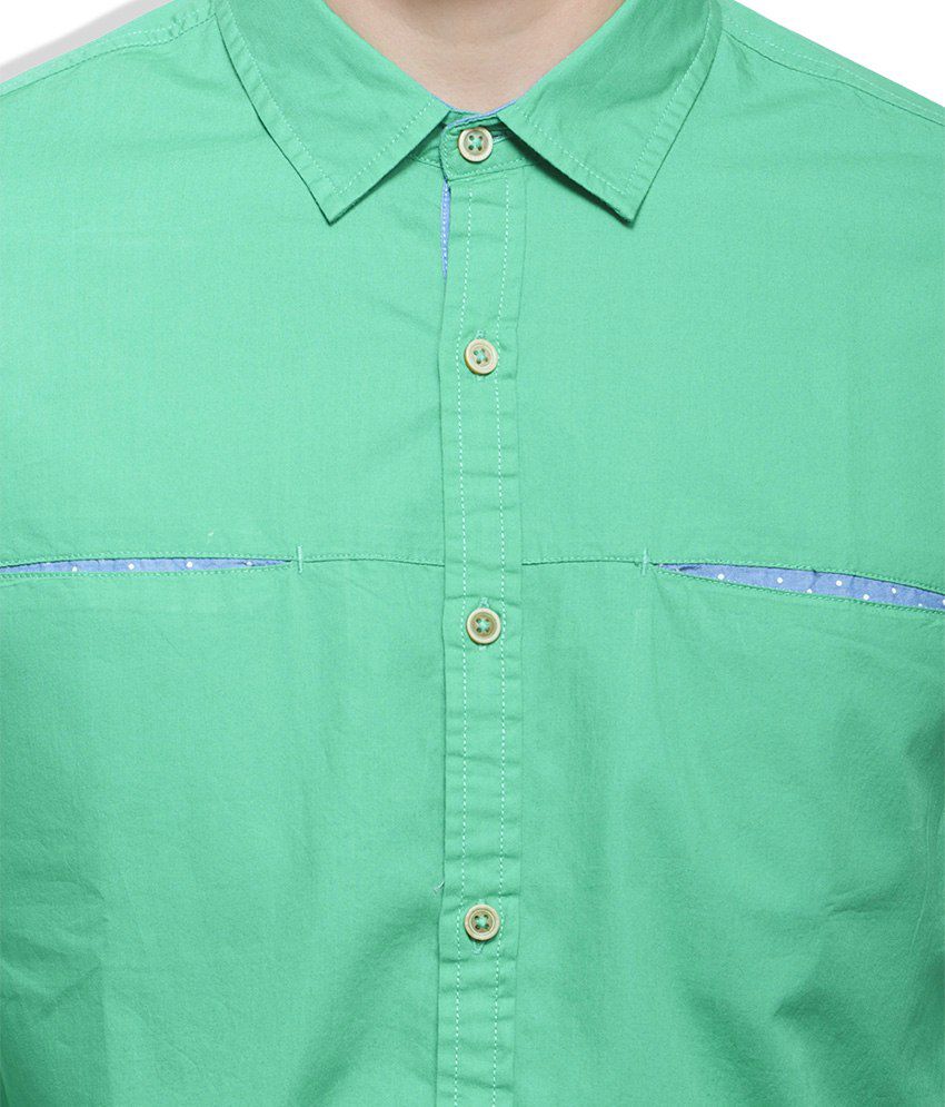 United Colors Of Benetton Green Casual Shirt - Buy United Colors Of ...