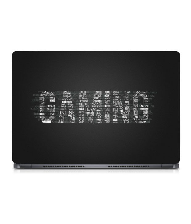     			Advent Graphics Gaming Typography Sparkle 15.6 inch Laptop Skin with Screen Protector  KeyGuard Skin