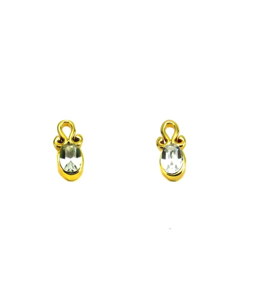 Estelle Gold Alloy Stud Earrings Buy Estelle Gold Alloy Stud Earrings