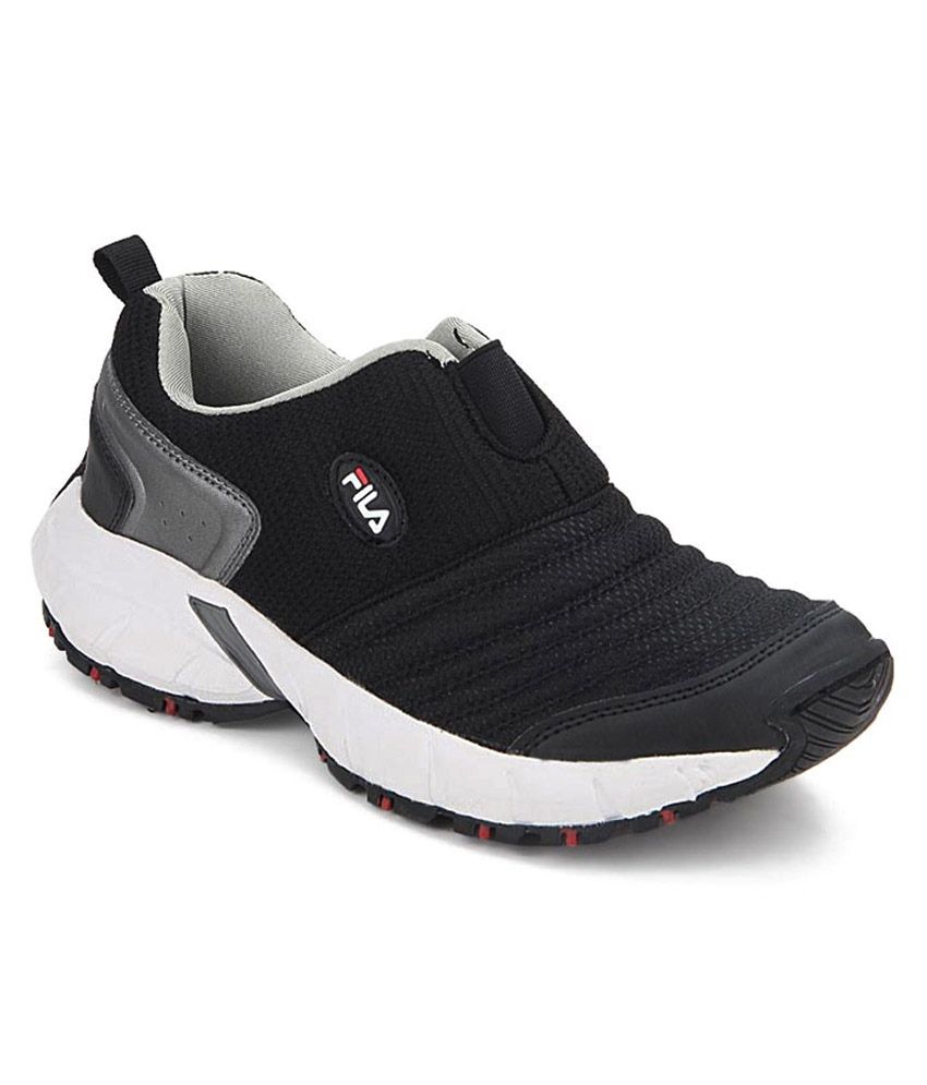 fila men black smash iii casual shoes