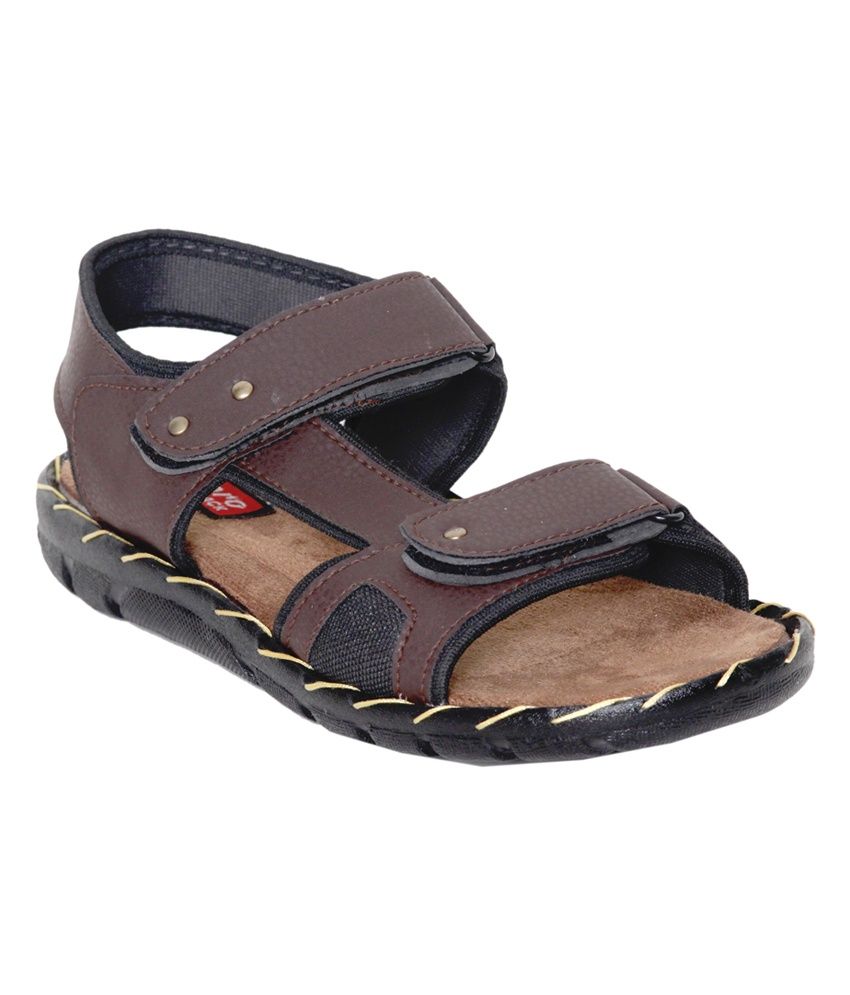 brown velcro sandals