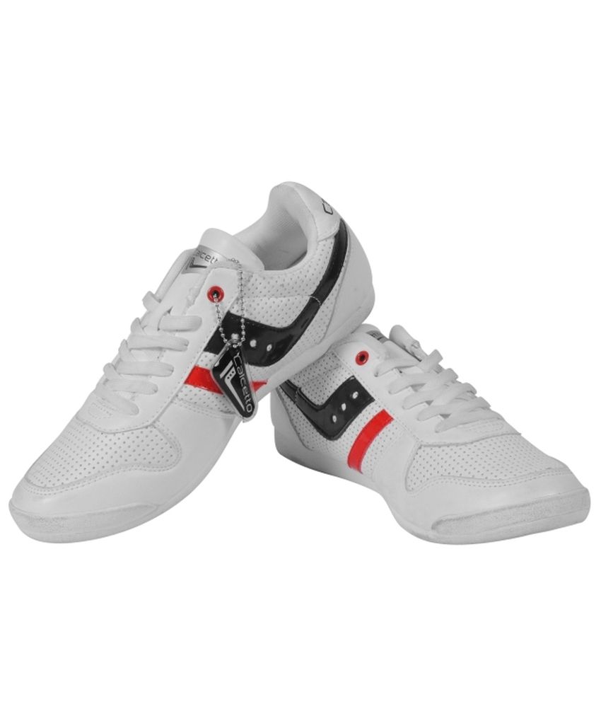 calcetto white shoes
