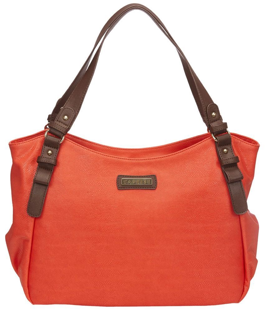 Caprese SLXENMDCOR Orange Shoulder Bags Buy Caprese SLXENMDCOR Orange