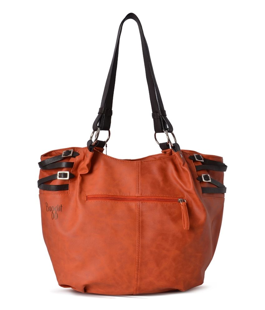 baggit orange handbag