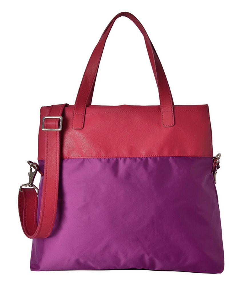 Baggit Purple Tote Bag - Buy Baggit Purple Tote Bag Online at Best ...