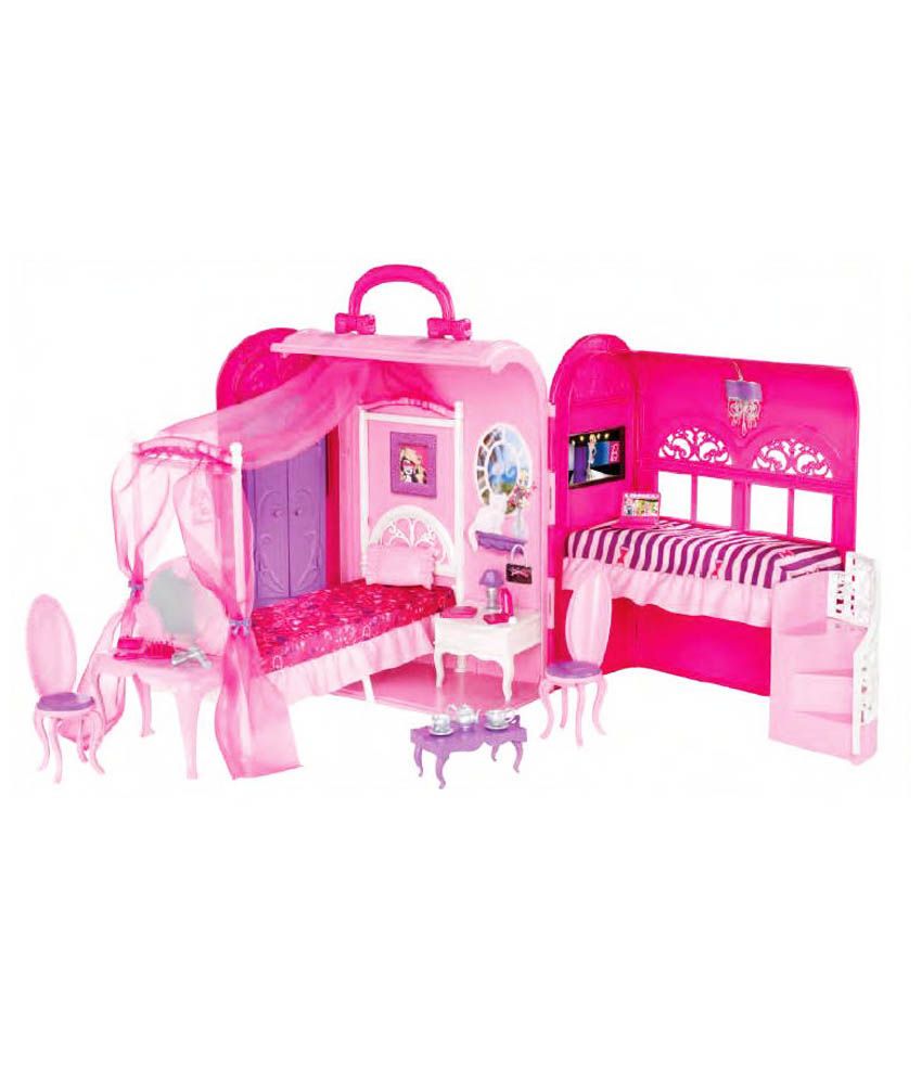 barbie bed and bath playset
