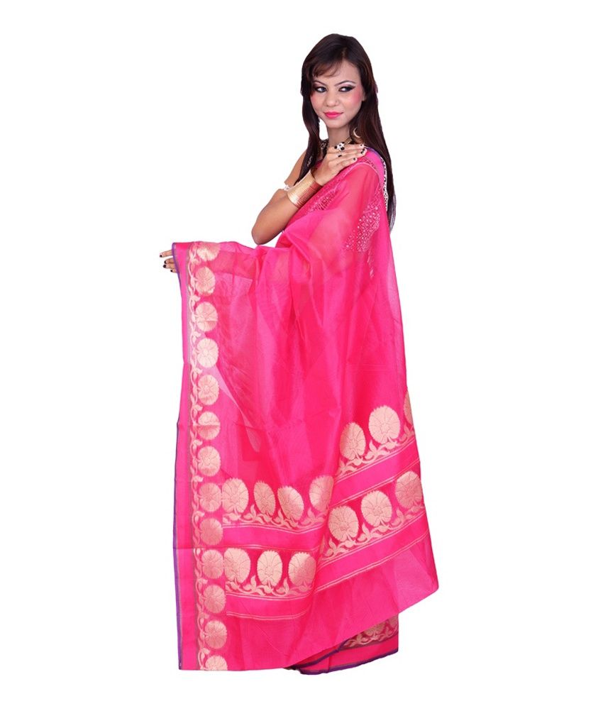 Silk Works Multicoloured Cotton Silk Saree Buy Silk Works