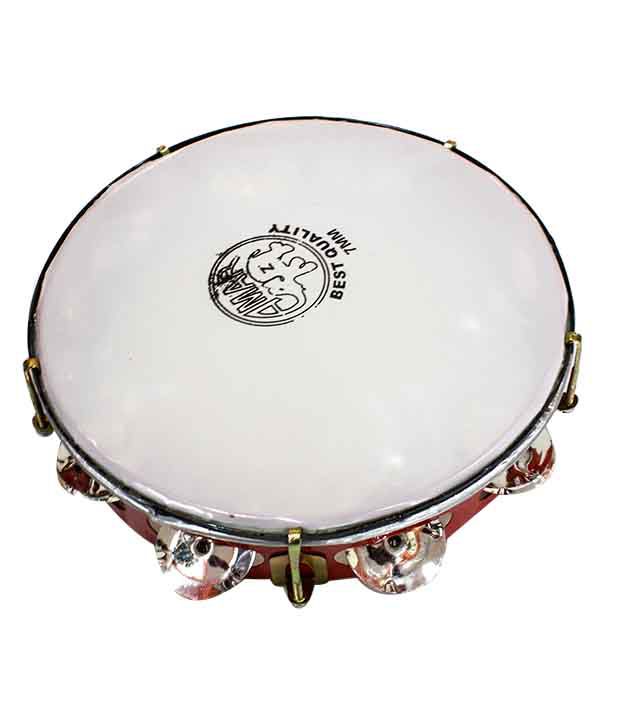 V.s Musicals Khanjri Tamborine Indian Musical Instrument: Buy V.s Musicals Khanjri Tamborine ...