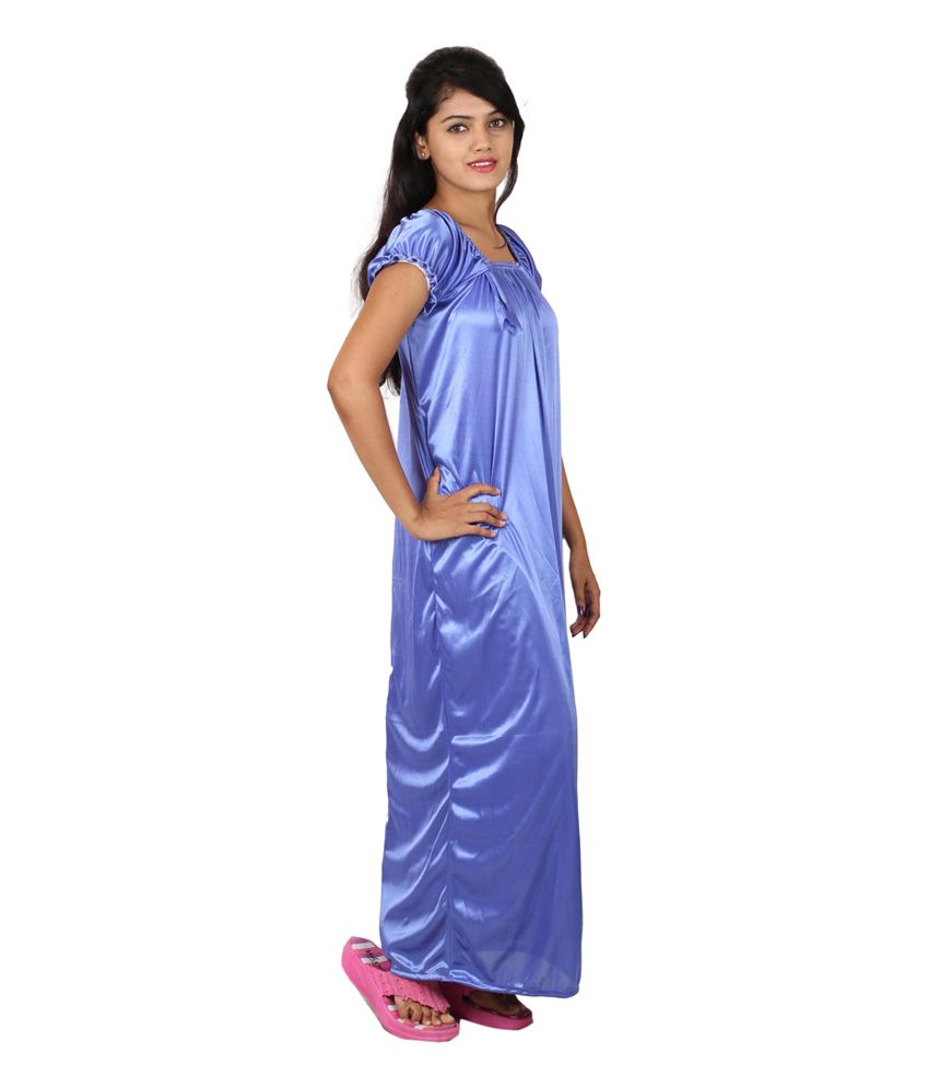 satin printed night suit
