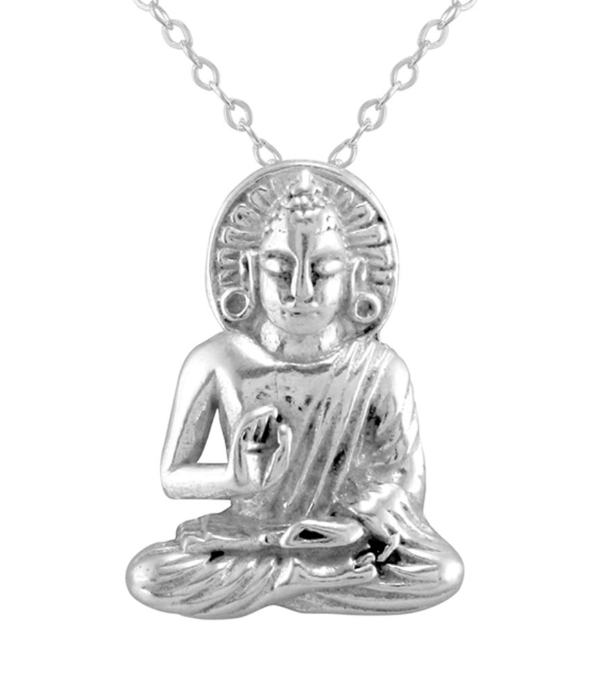 925 Silver Famous Budhism Lord Gautam Buddha Sterling Silver Pendant ...