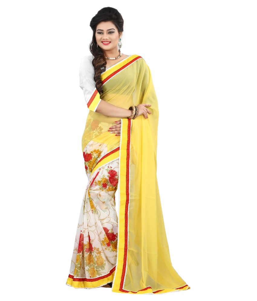 semi saree gown