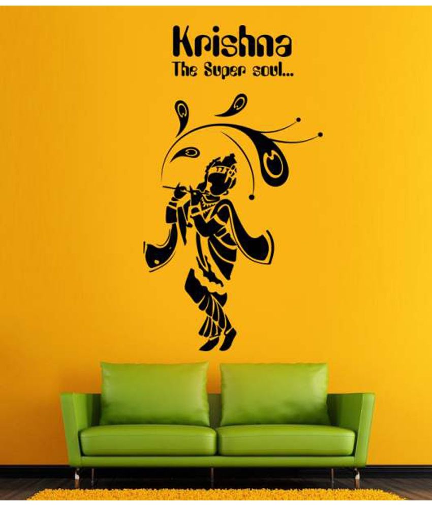 Hoopoe Decor Lord Krishna The Super Soul Wall Sticker ...