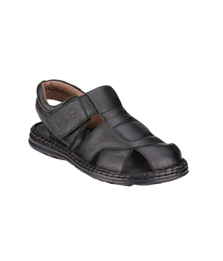 Menz Black Sandals For Men - Buy Menz Black Sandals For Men Online at ...