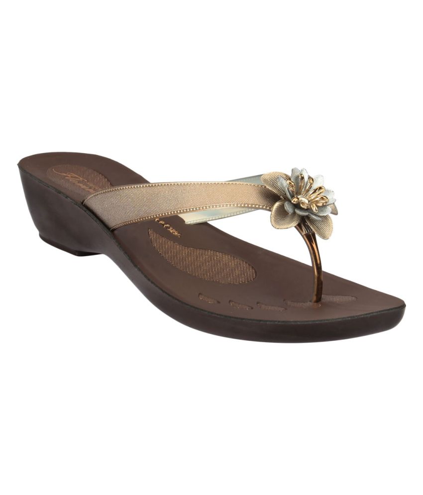 Action Florina Brown Slippers For Women 