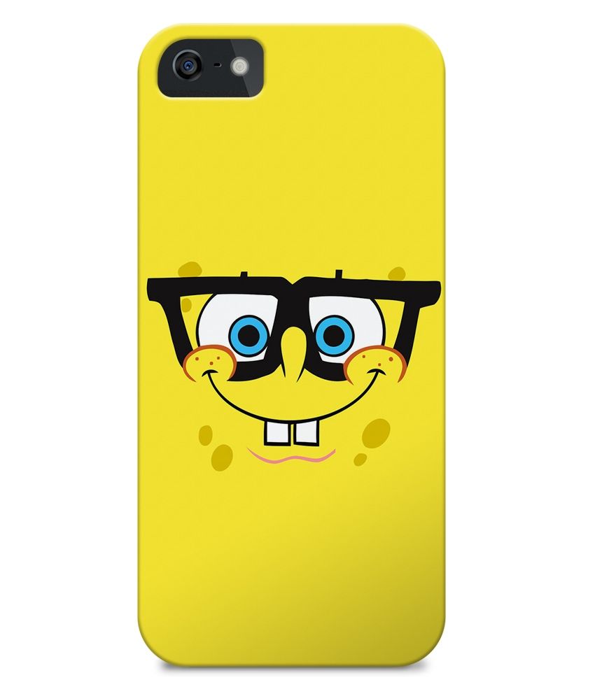 Astrode SpongeBob Nerd Face Back Case Cover for Apple iPhone 5/5S ...