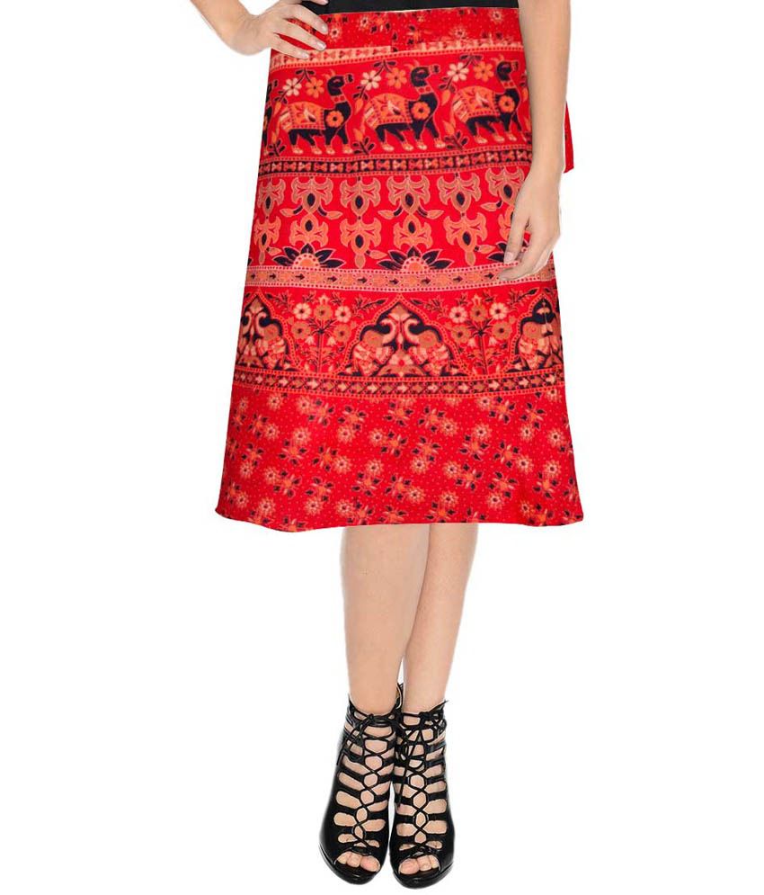 Buy Sttoffa Red Printed Ethnic Style ...