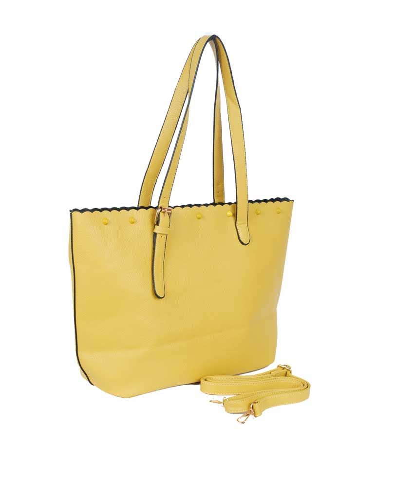 Viva Yellow PU Zip Shoulder Bag - Buy Viva Yellow PU Zip Shoulder Bag ...