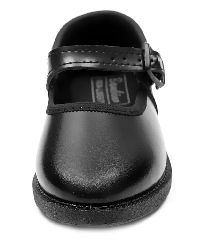Liberty Black School Shoes for Girls 