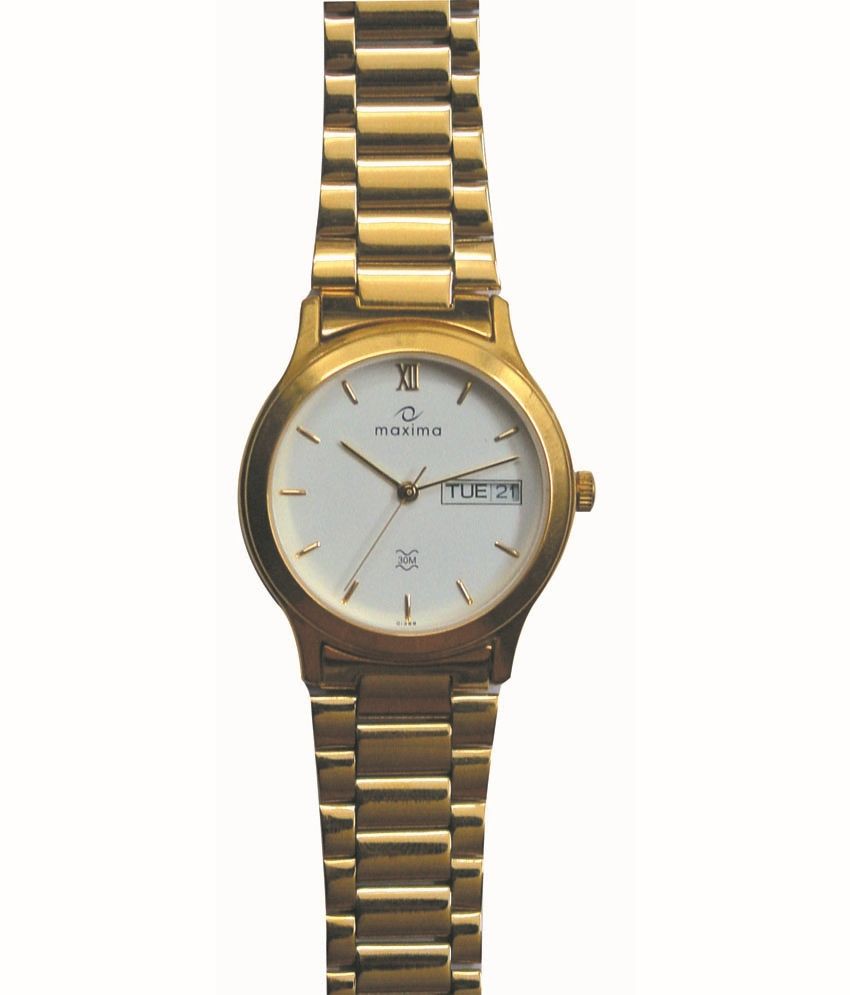 Maxima Formal Gold 01388CMGY Men's Watch Buy Maxima Formal Gold