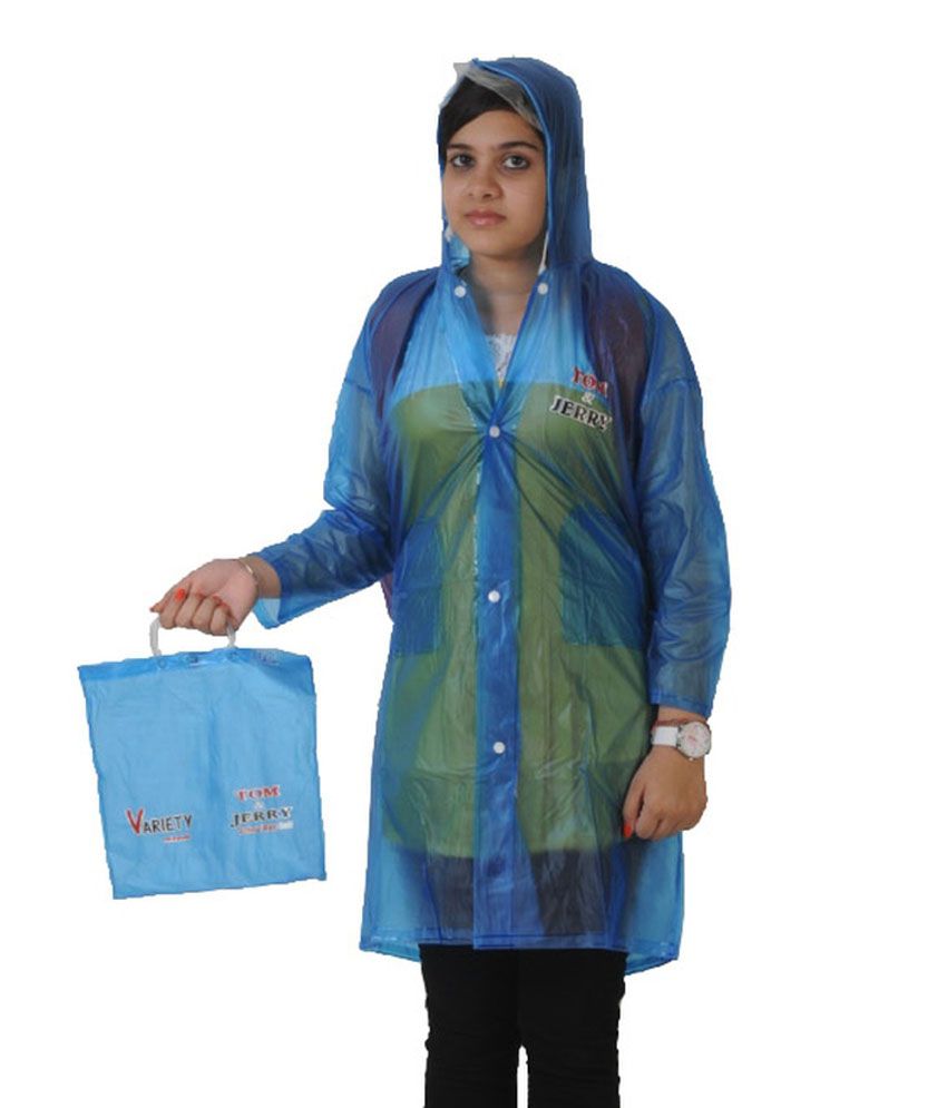 Vareity BLUE Plastic Raincoat For Kids-AGE 4-7 YEARS - Buy Online @ Rs ...