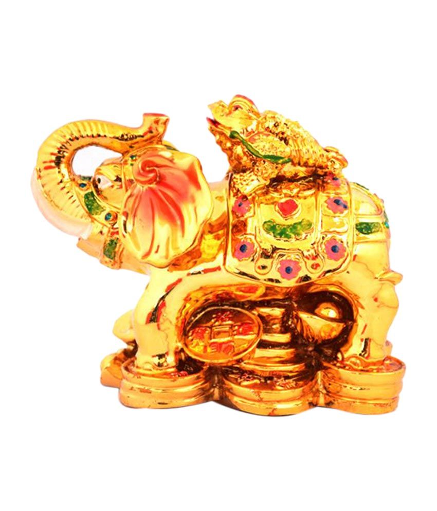     			Kriti Creations Feng Shui Wealth Frog on Elephant