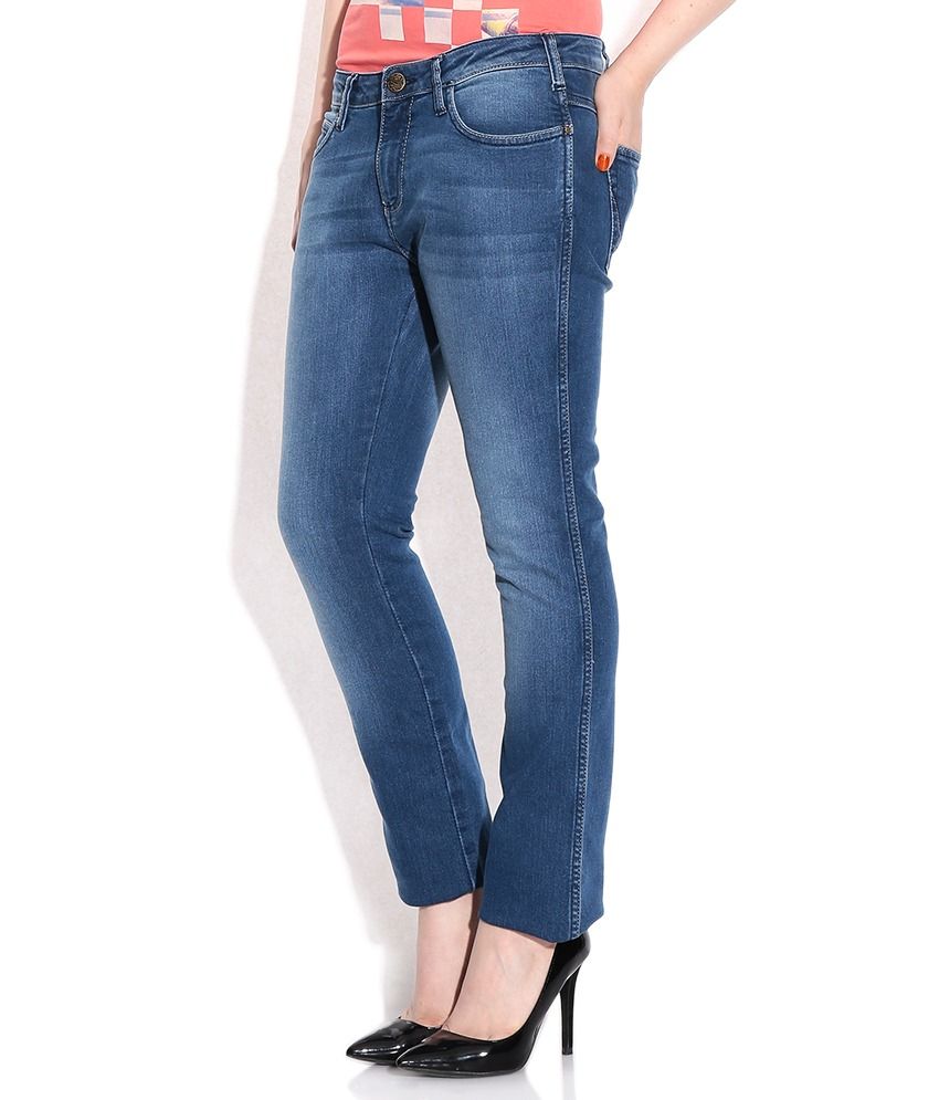 Buy Wrangler  Blue Slim Jeans  Online at Best Prices  in 